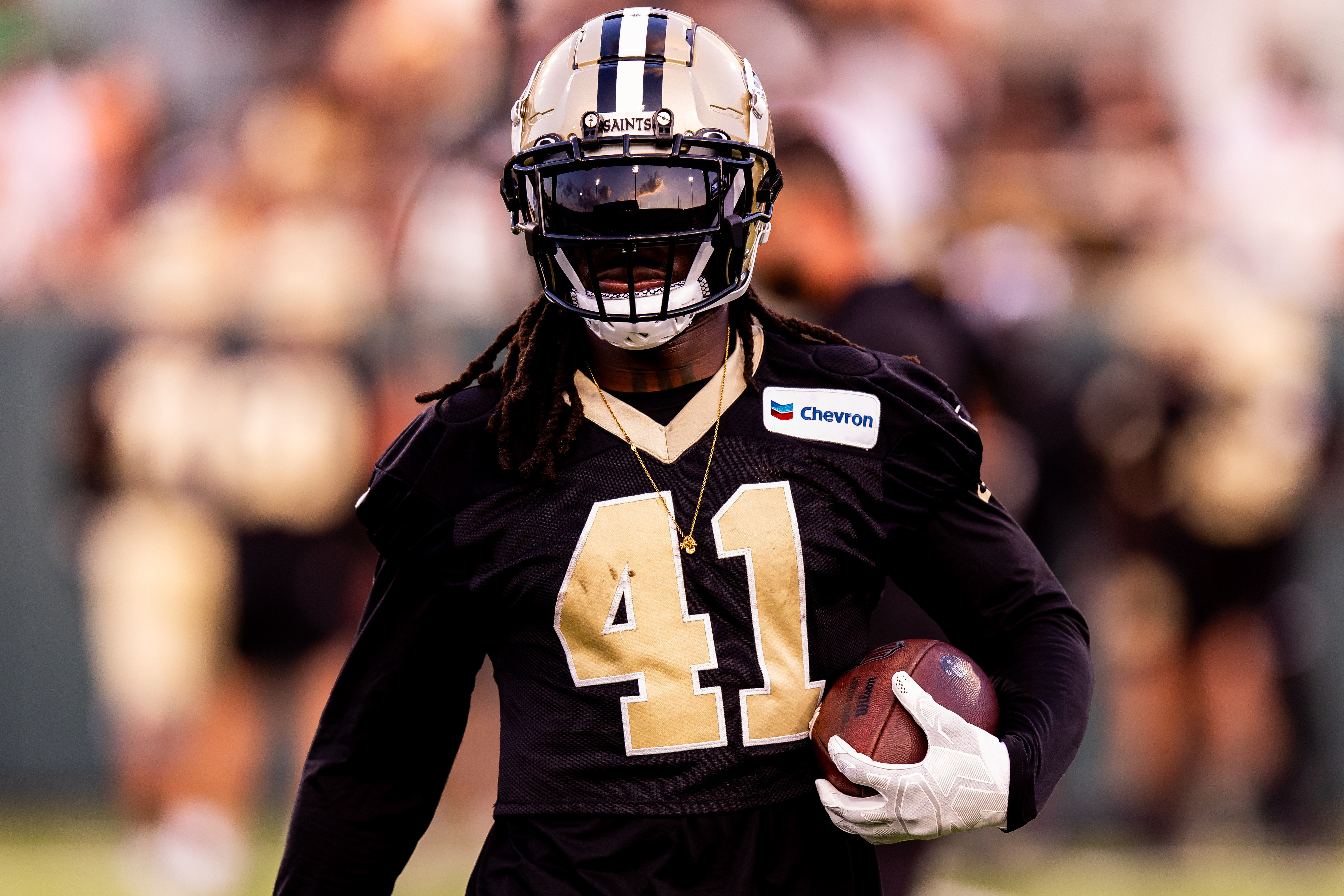 New Orleans Saints RB Alvin Kamara (Source: Imagn)