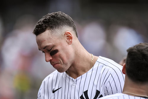 MLB: Aaron Judge during Cleveland Guardians at New York Yankees matchup (Source: Imagn)