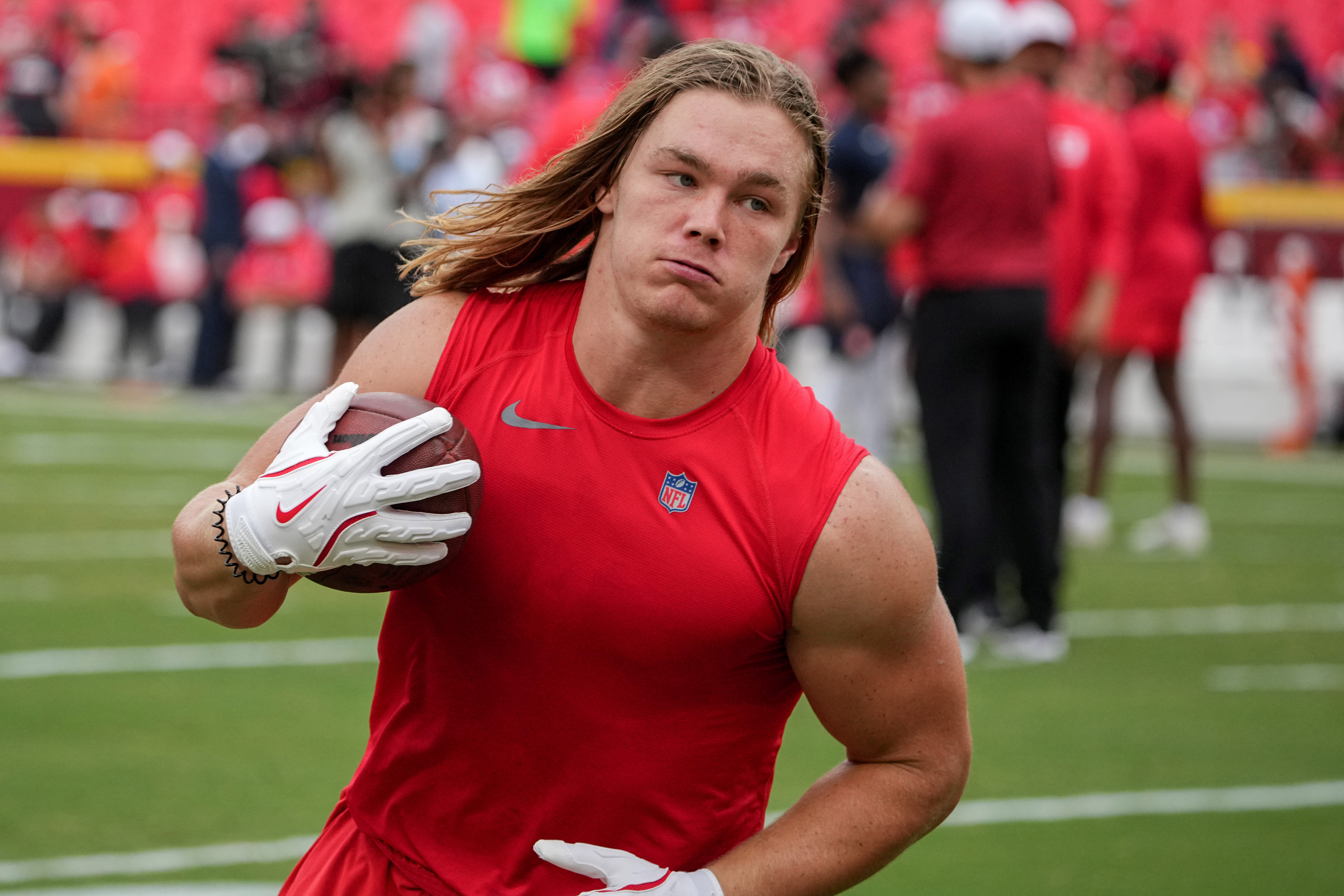 Carson Steele could make the Chiefs 53-man roster (IMAGN)