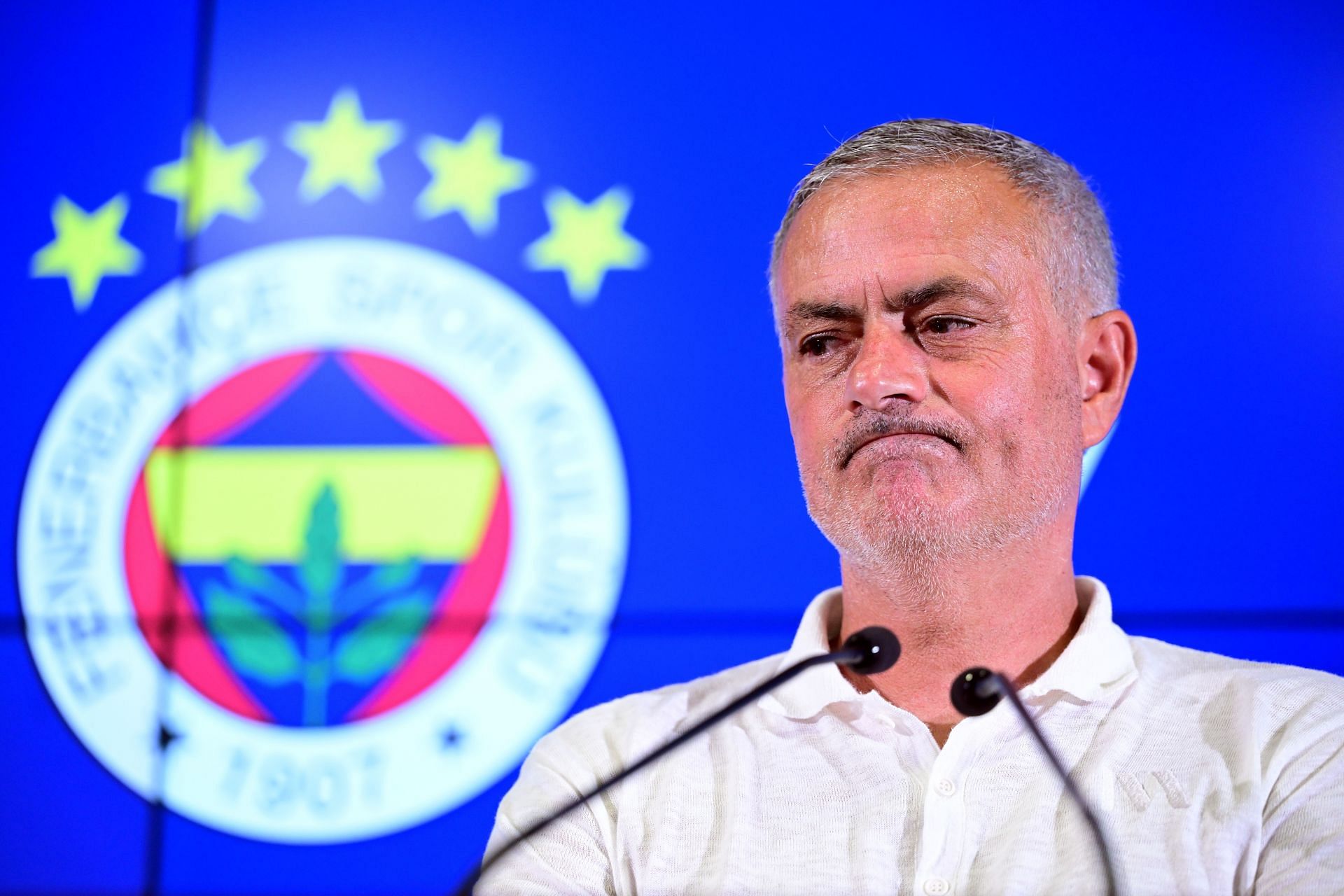 Fenerbahce Head coach Jose Mourinho speaks to press in Istanbul - Source: Getty