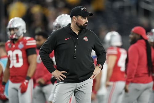 A pre-Week 1 run of the Playoff Predictor gave Ohio State and Ryan Day a great national title path. (Photo Credit: IMAGN)