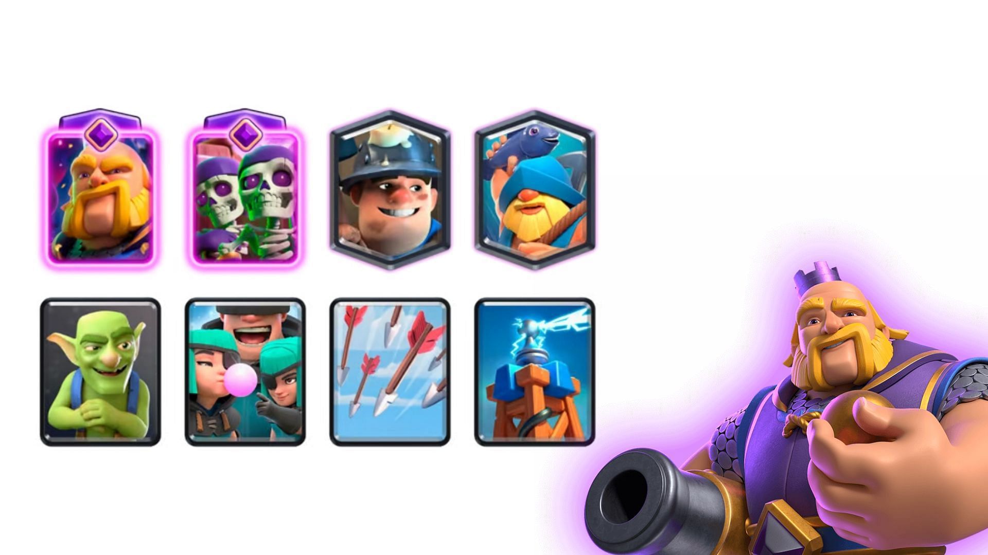 Miner FishBoy deck in Clash Royale (Image via Supercell)