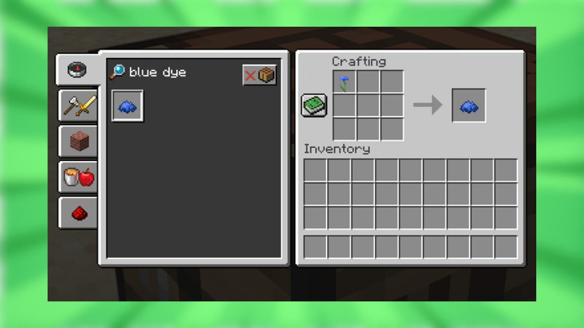 Blue dye in Minecraft can be made using cornflower (Image via Mojang Studios)