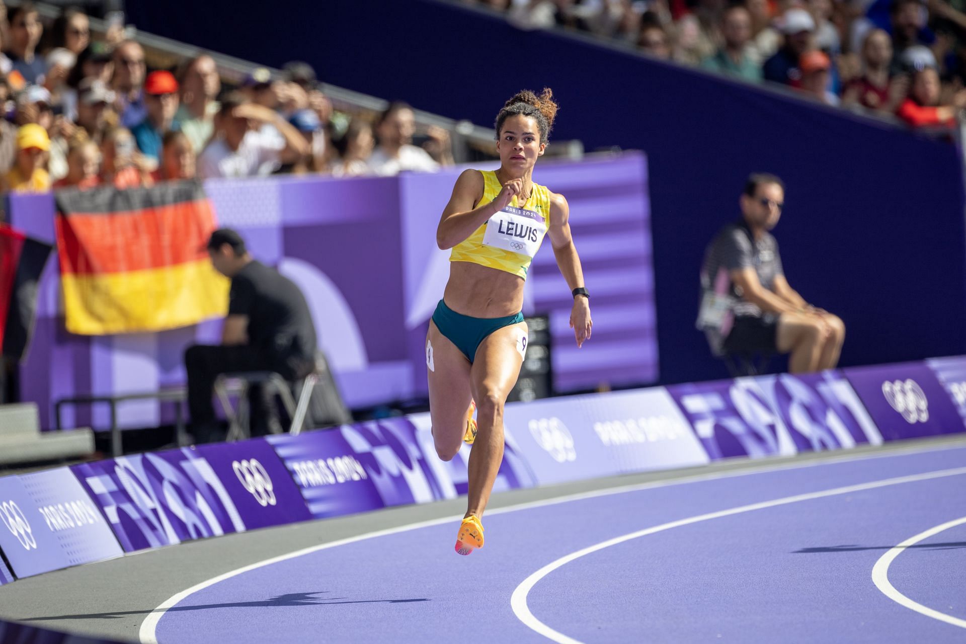 Torrie Lewis at the 2024 Paris Olympics (image via: Getty)