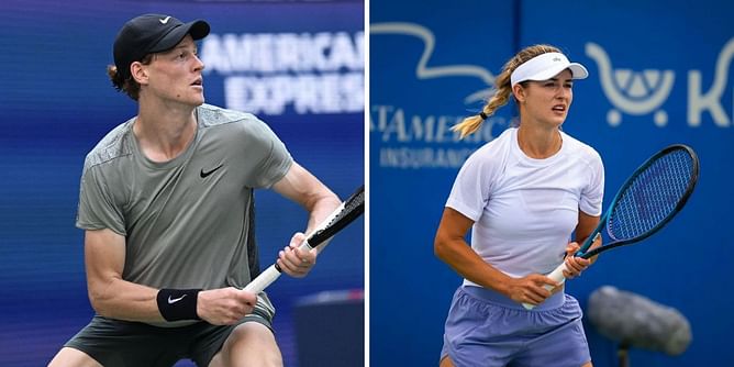 How many of 5 tennis couples at US Open 2024 survived the opening round? Ft. Jannik Sinner - Anna Kalinskaya