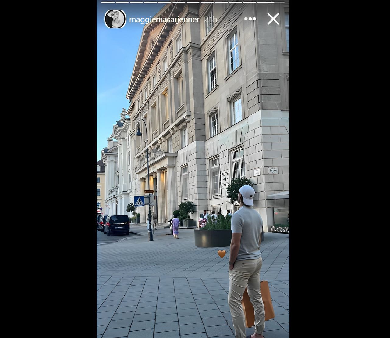 Boone Jenner with a shopping bag.