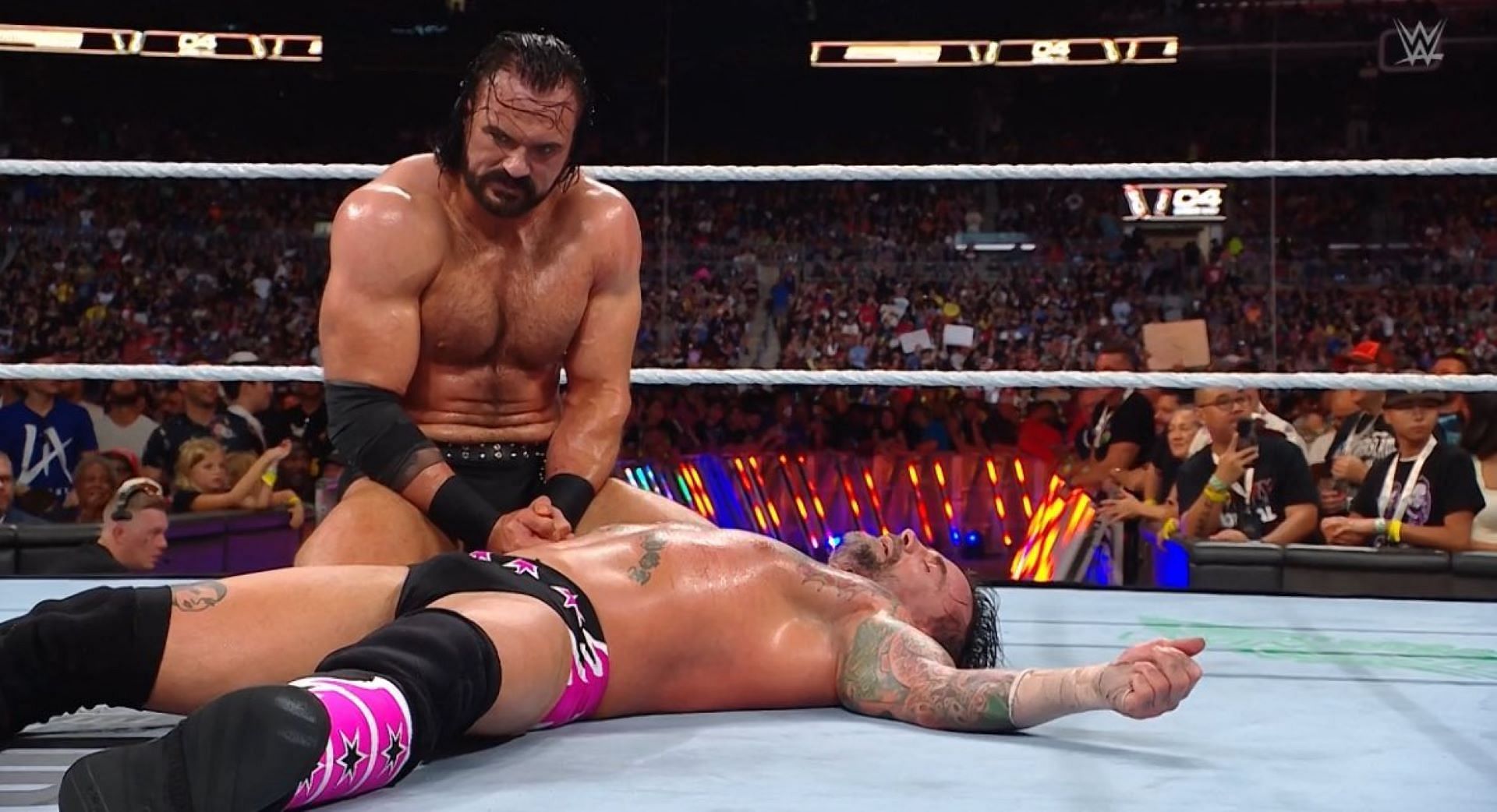 Drew McIntyre got the victory at SummerSlam (Image via WWE on X)