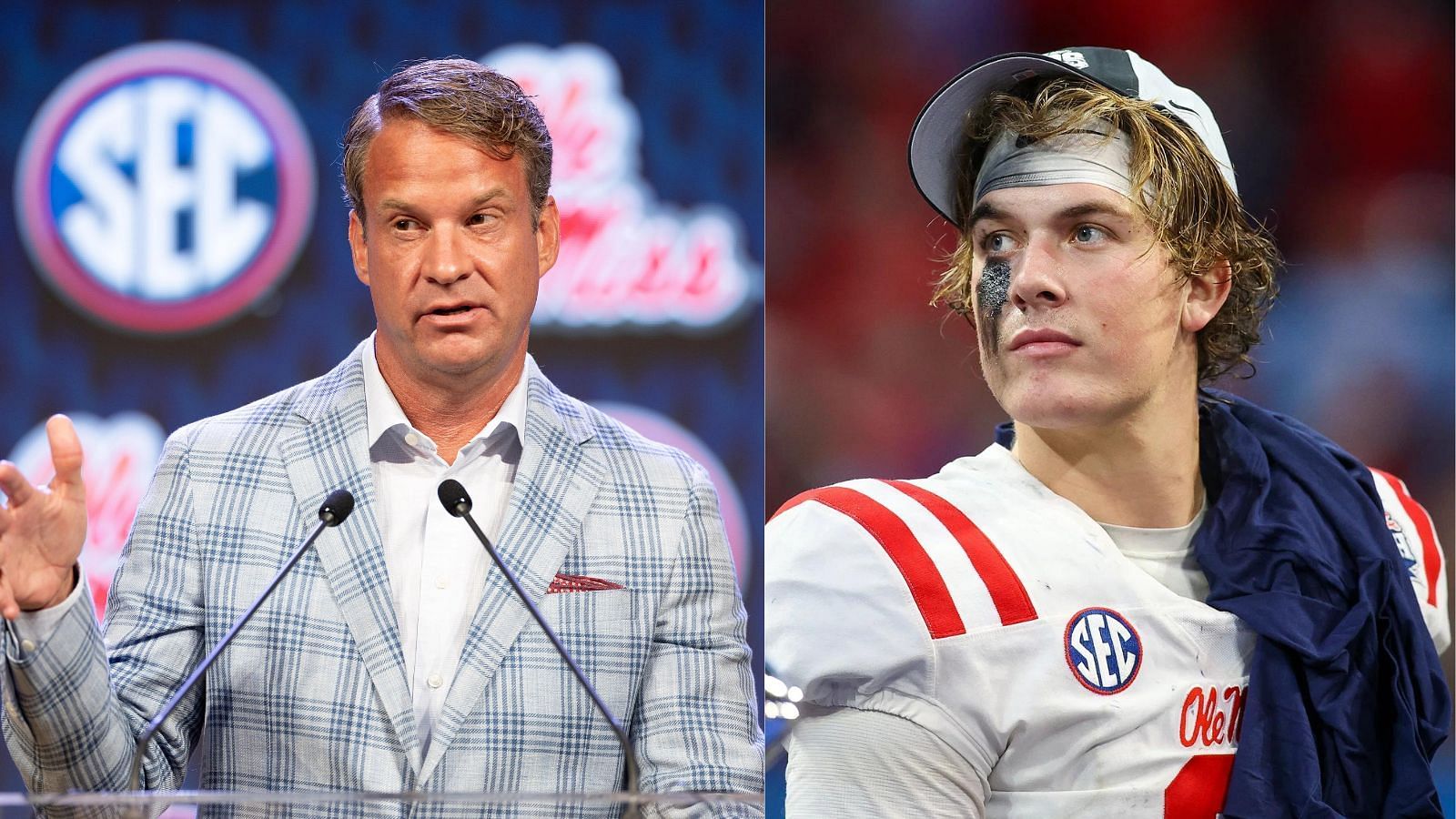 Lane Kiffin and Jaxson Dart will lead Ole Miss in a consequential 2024 season. (Photo credits: IMAGN)