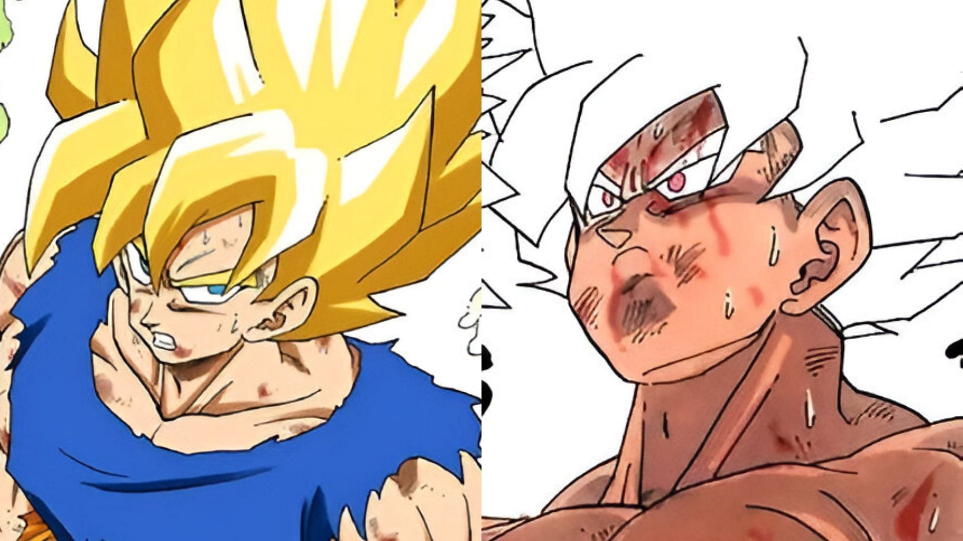 Goku Super Saiyan as seen in the manga (Image via Shueisha)