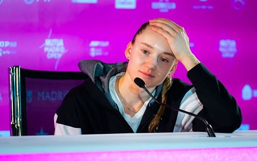 Elena Rybakina at Mutua Madrid Open (Source: Getty)