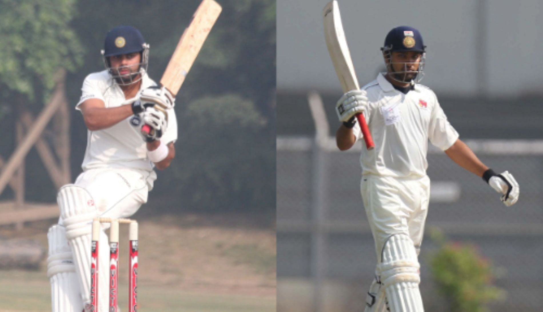 Kohli (L) and Rohit (R) for Delhi and Mumbai in the Ranji Trophy [Credit: Getty]