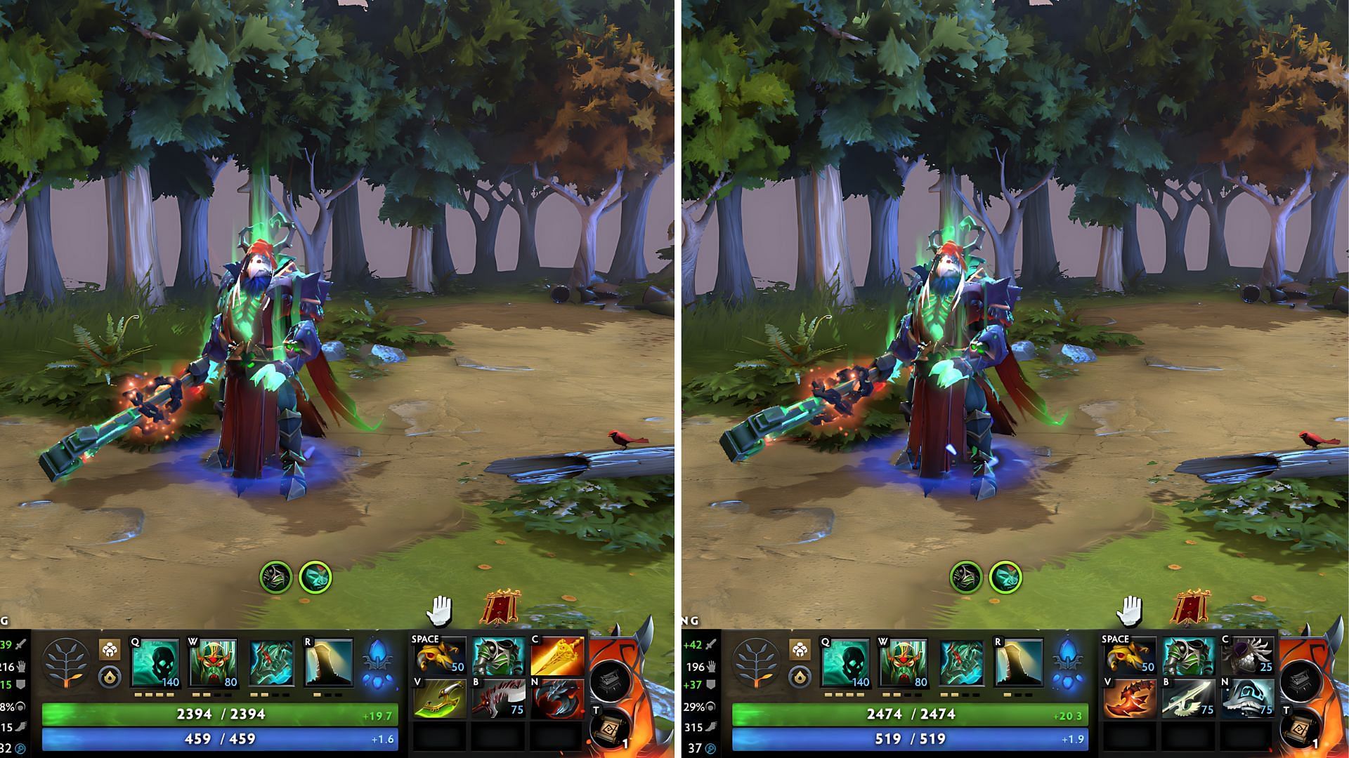 Best builds for both Wraith King&#039;s positions (Image via Valve)