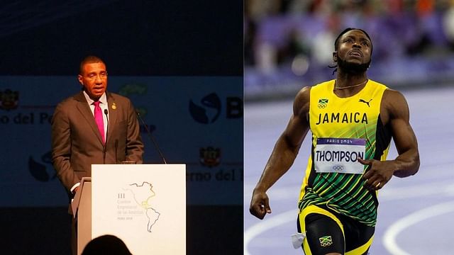 Andrew Holness and Kishane Thompson (Images via: Getty)