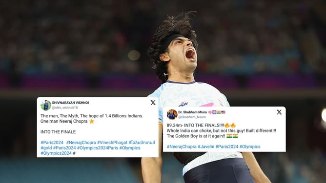 “Whole India can choke, but not this guy!” - Netizens react as Neeraj Chopra qualifies for javelin final with massive 89.34m throw