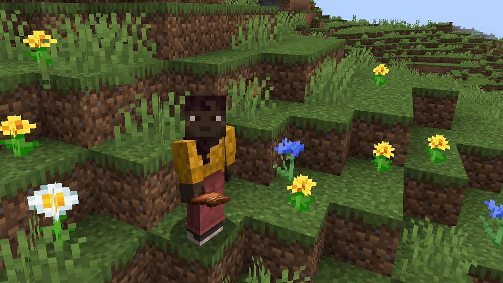 Sharing items with other players became extremely easy (Image via Minecraft Wiki)