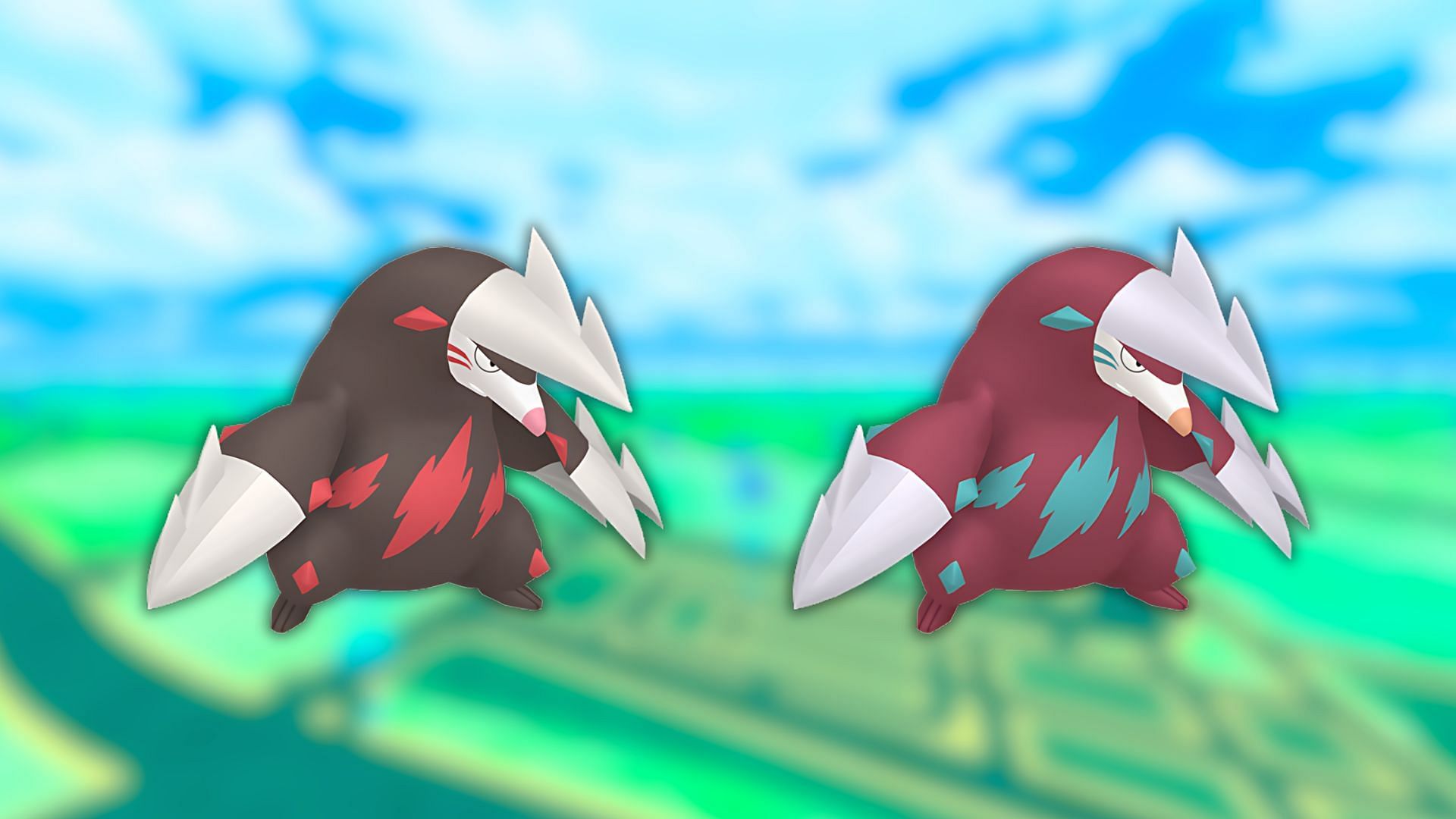 Excadrill and its shiny variant (Image via The Pokemon Company)