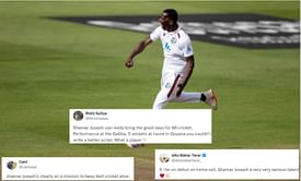 "Shamar Joseph's clearly on a mission to keep Test cricket alive" - Fans hail West Indian pacer for sensational five-wicket haul in maiden home Test