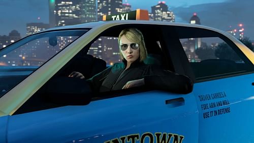 The inclusion of Taxi driver job is one of the best things Rockstar Games ever did in Grand Theft Auto Online (Image via Rockstar Games)