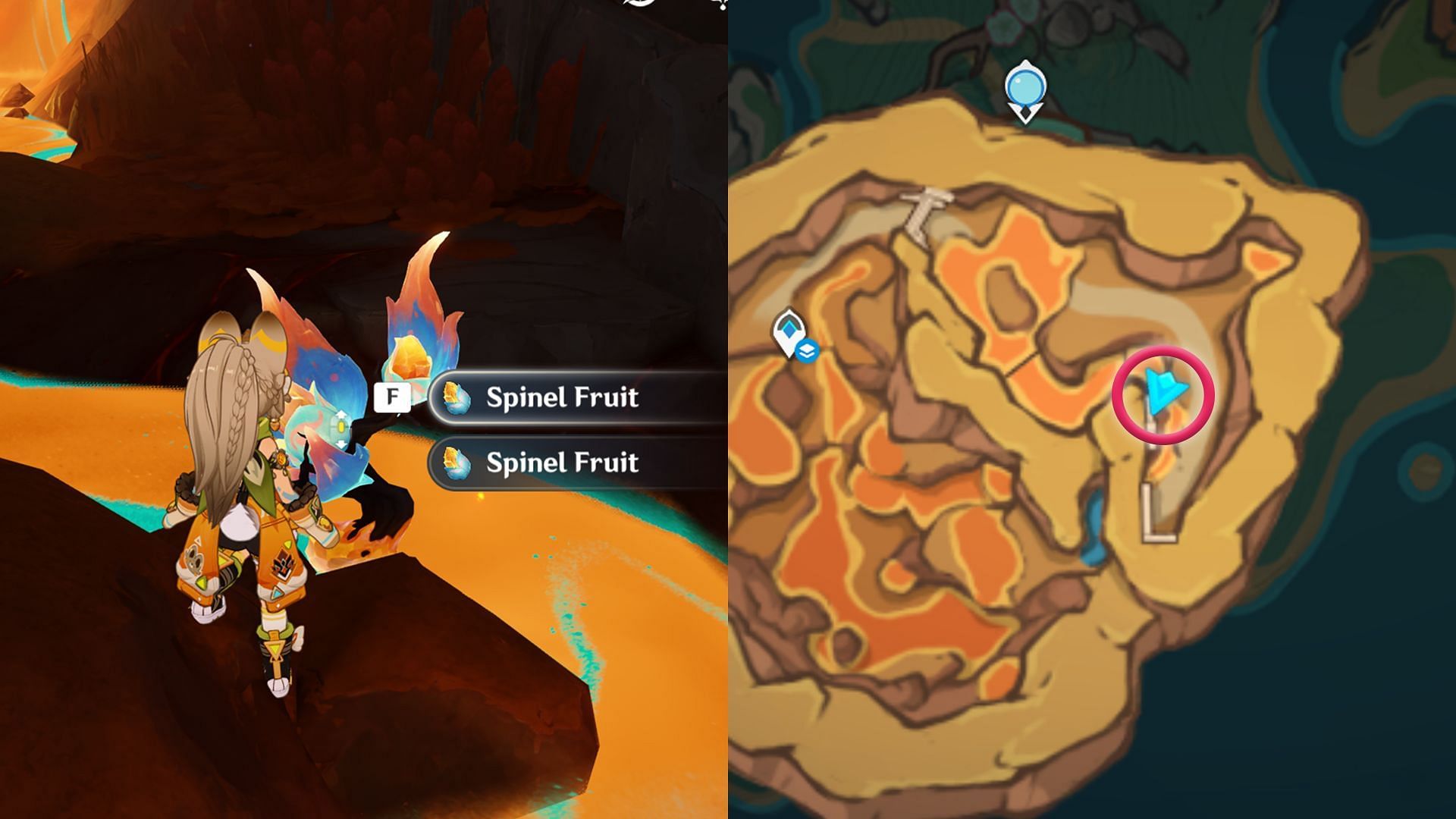 Spinel Fruit Location #1 (Image via HoYoverse)