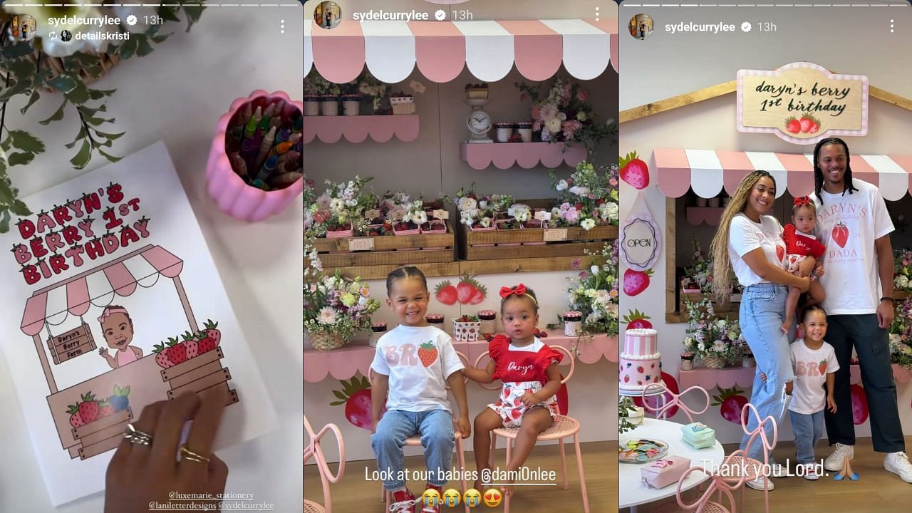 In Photos: Inside Stephen Curry's sister Sydel's berry-themed 1st ...