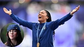 Tara Davis-Woodhall admits listening to Billie Eilish song before clinching long jump gold at Paris Olympics