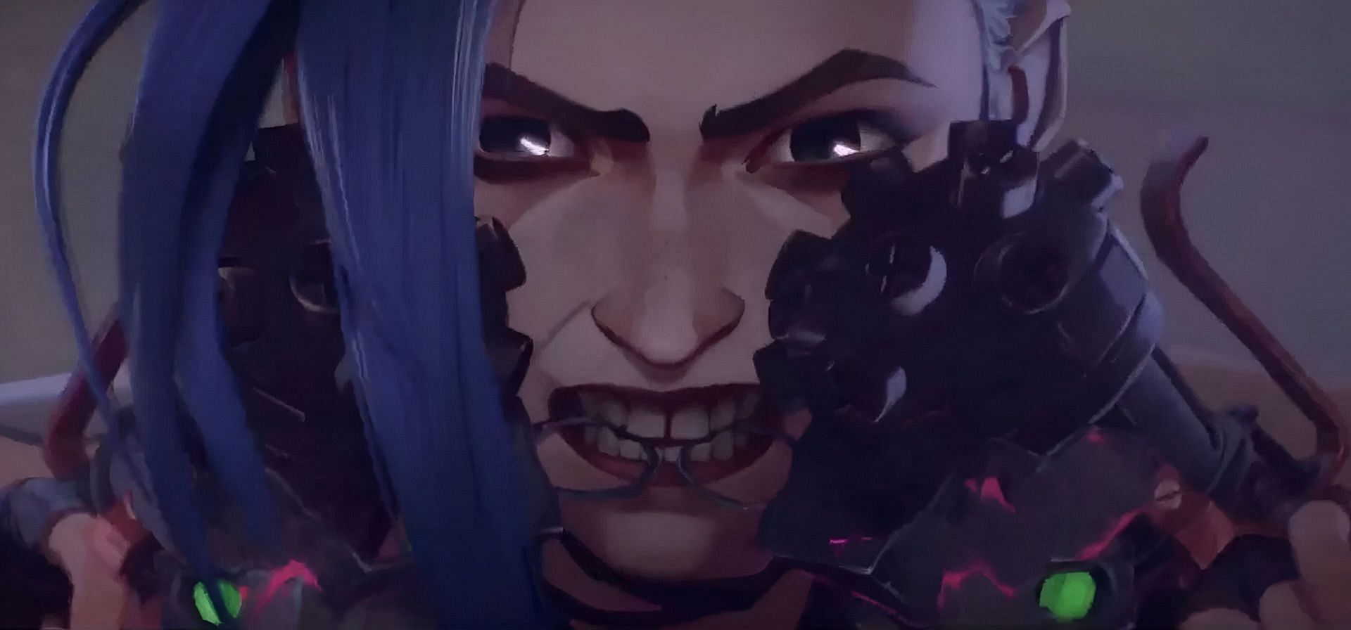 Jinx as seen in the anime (Image via Fortiche &amp; Riot Games)