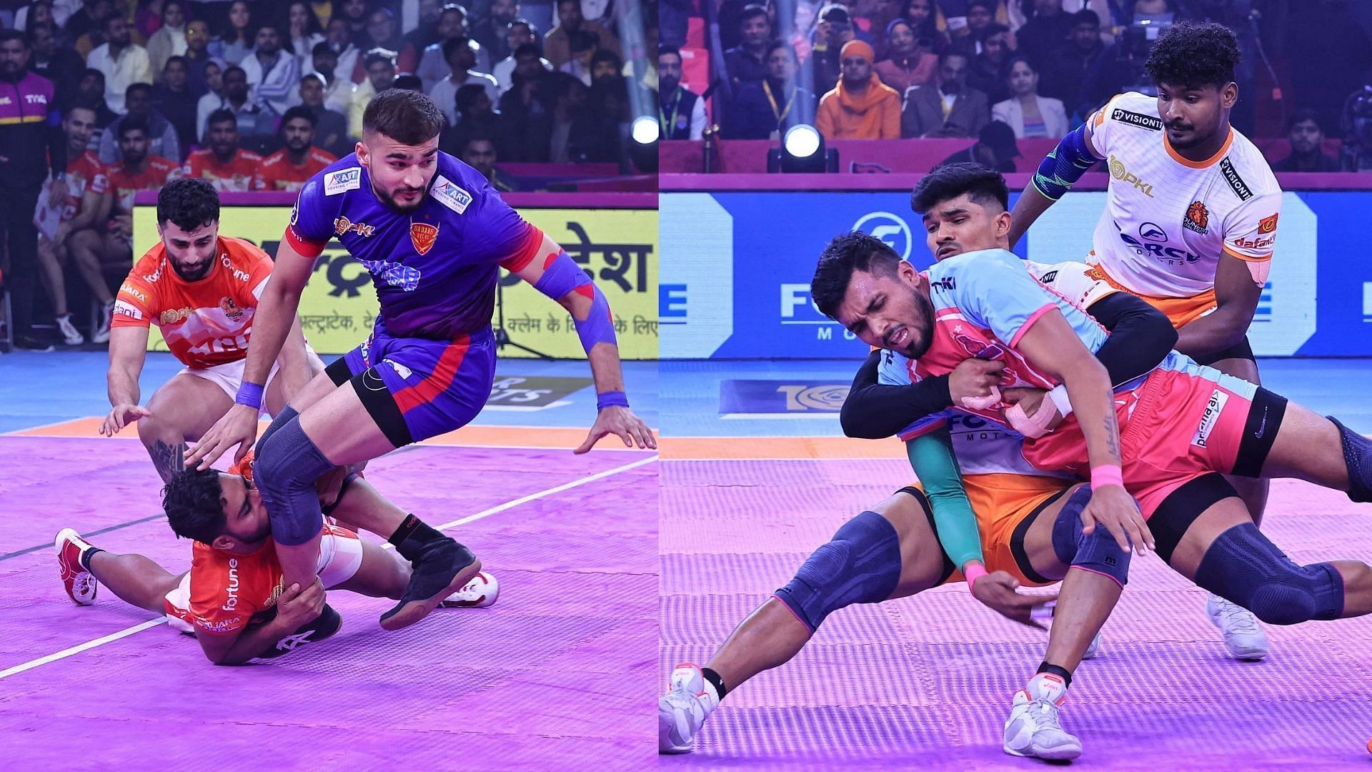 Ashu Malil (left) and Arjun Deshwal are among the big names retained ahead of the PKL 11 auction (Image Credit: SK Getty)