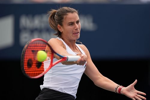 Emma Navarro in action at the National Bank Open (IMAGE: Getty)