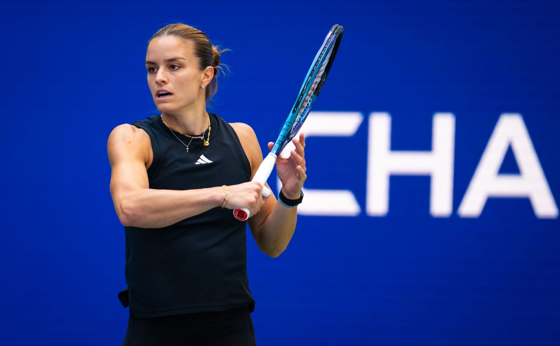 Maria Sakkari pictured at the 2024 US Open | Image Source: Getty