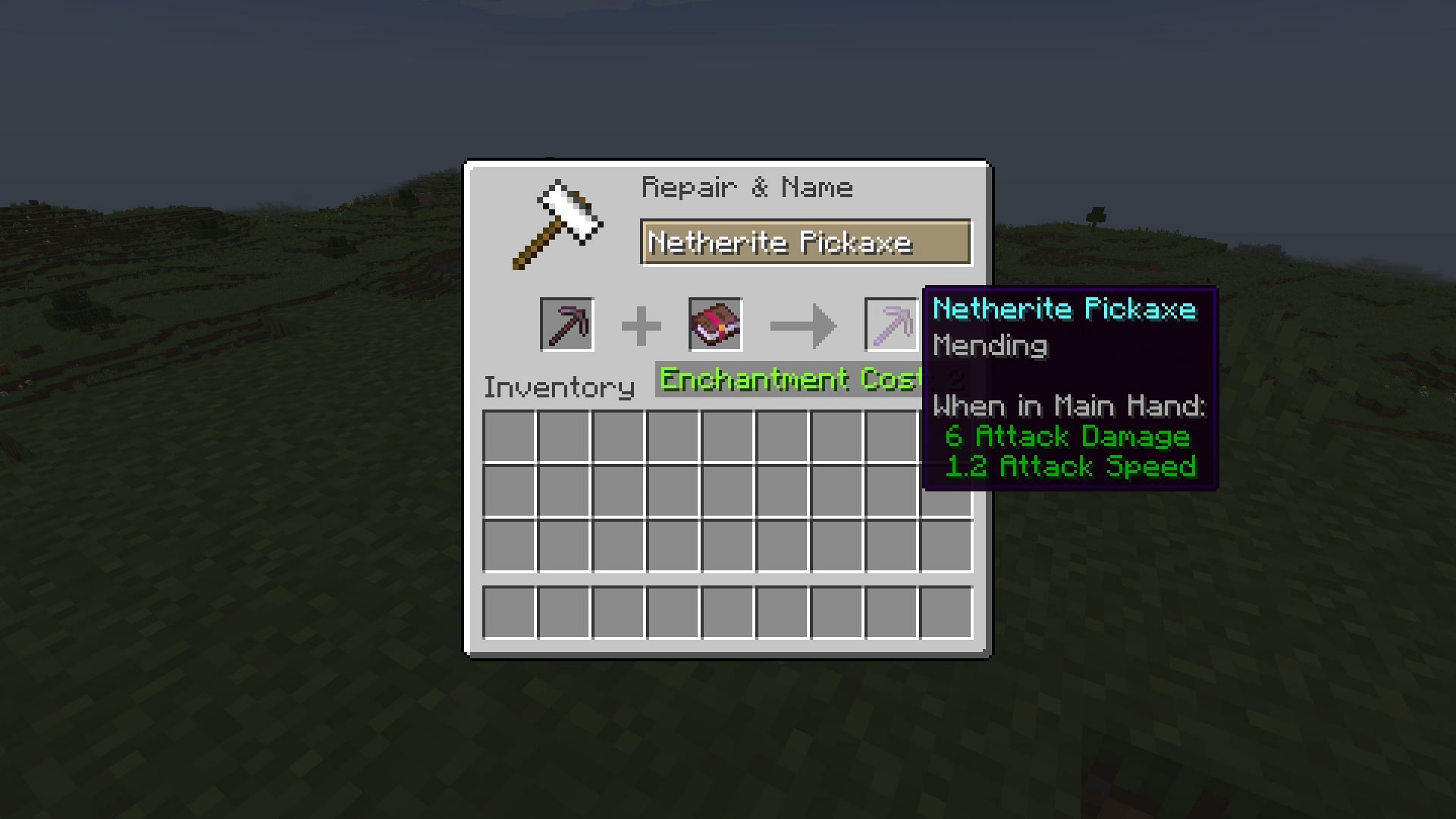 Mending enchantment (Image via Mojang)