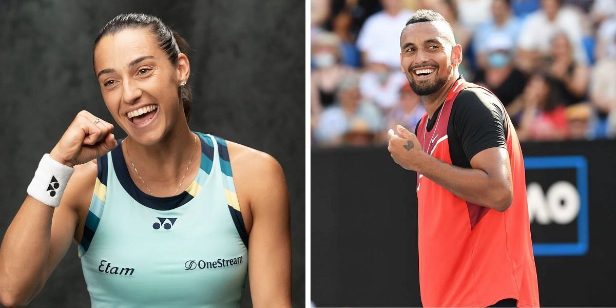 Nick Kyrgios and Caroline Garcia. source: Getty