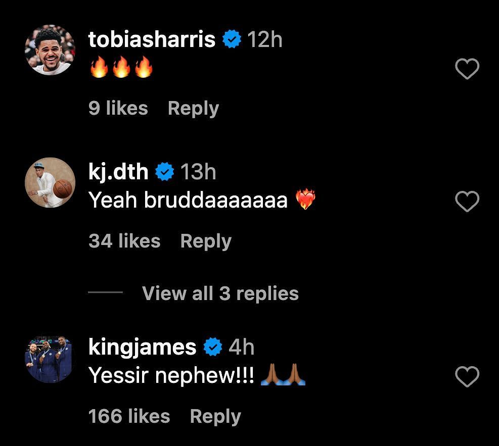 Tobias Harris and LeBron James&#039; comments