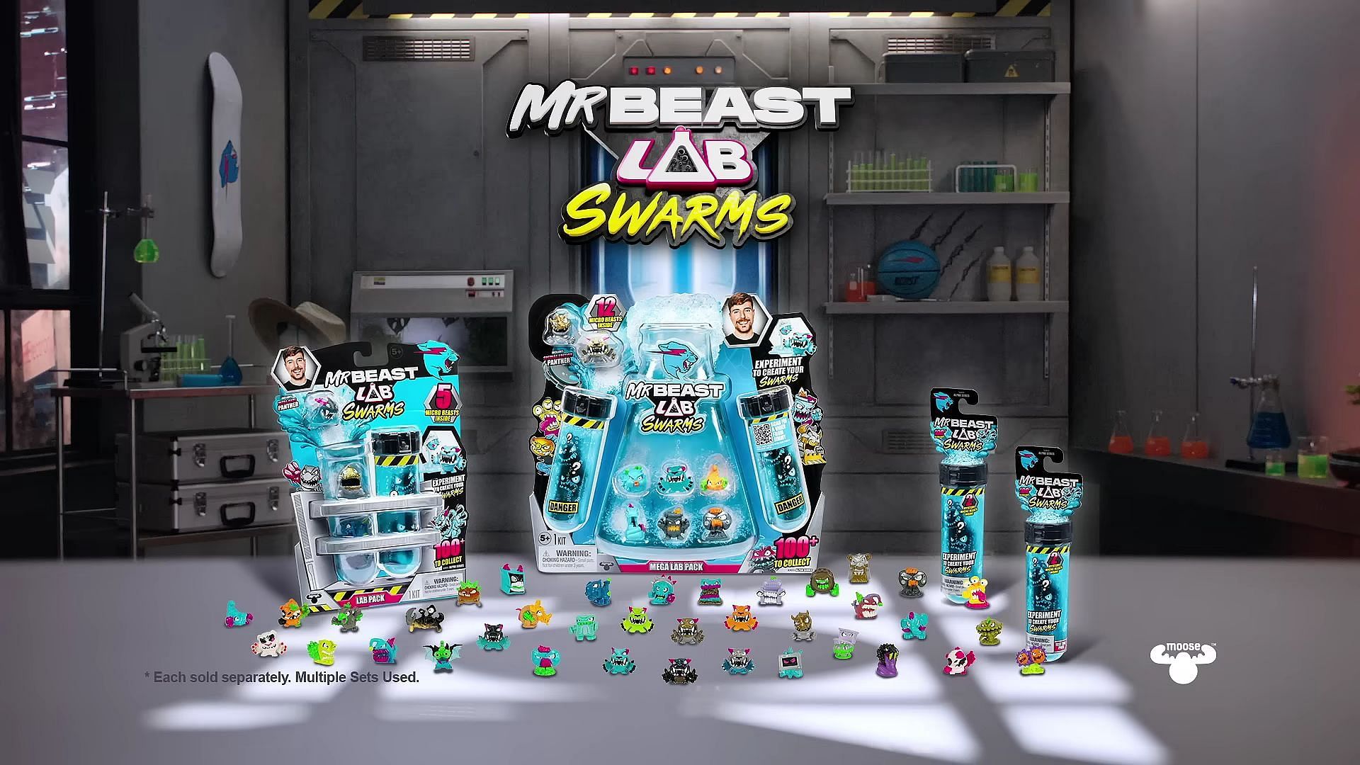 MrBeast: Swarms has 1000 collectibles, now available in select retail stores in America (Image via Moose Top TV Commercials/YouTube)