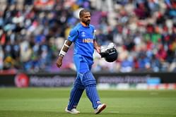 Which was Shikhar Dhawan’s last match for India?