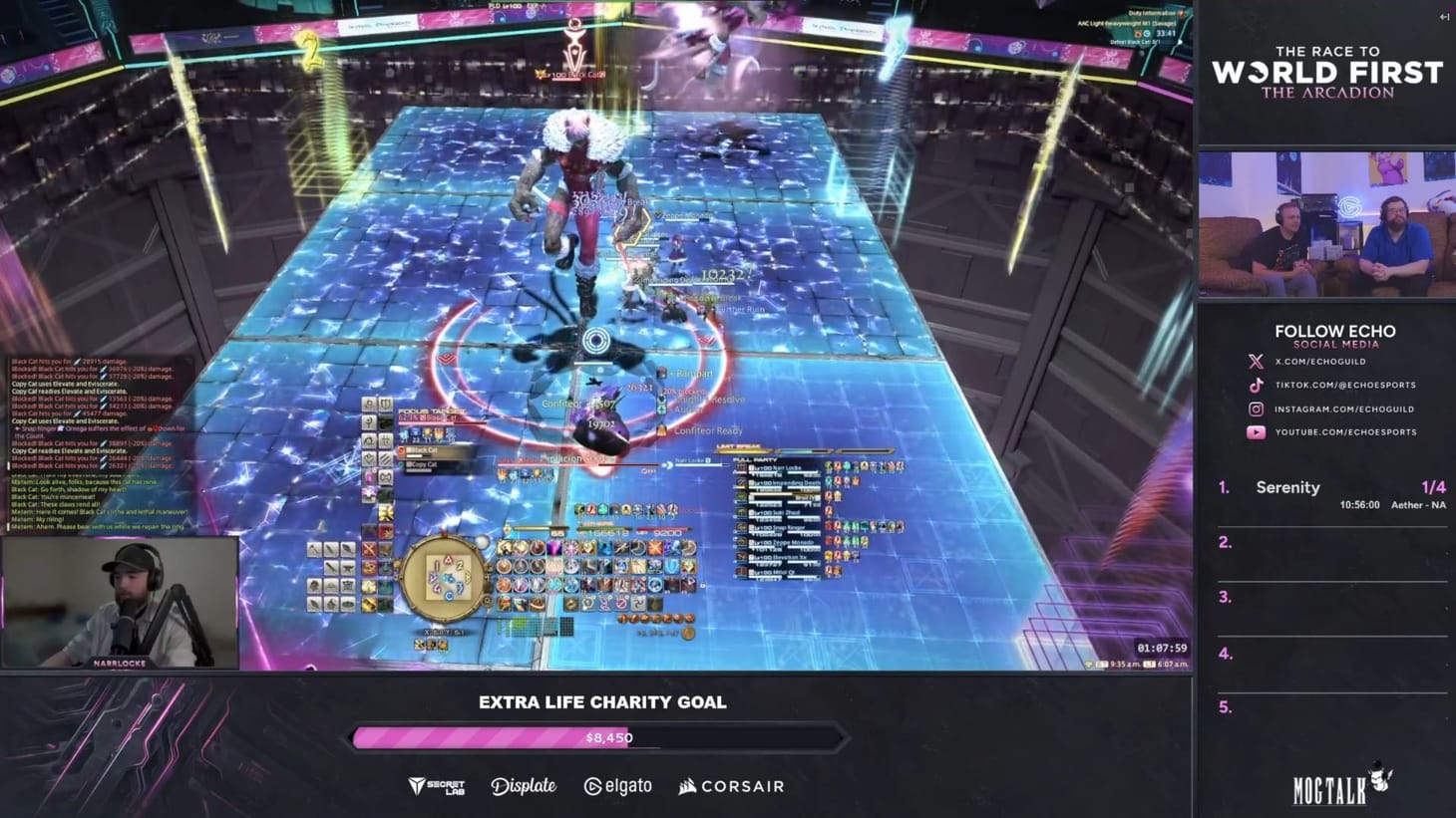 Final Fantasy 14 Arcadion Savage World Race leaderboard