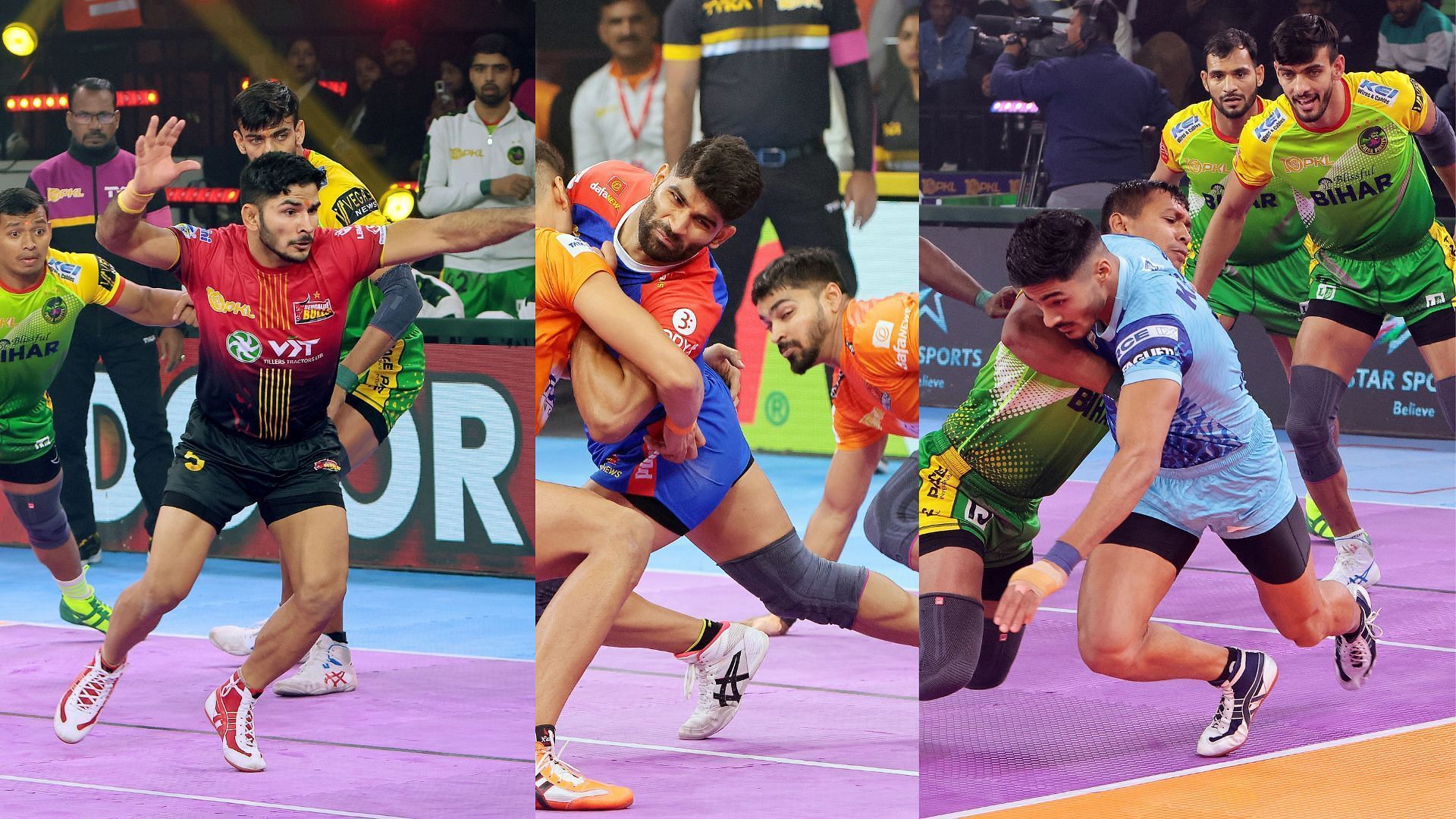 Sushil, Vinay, and Nitin could prove to be vital retentions for their respective sides in PKL 11 (Image Credits: PKL)