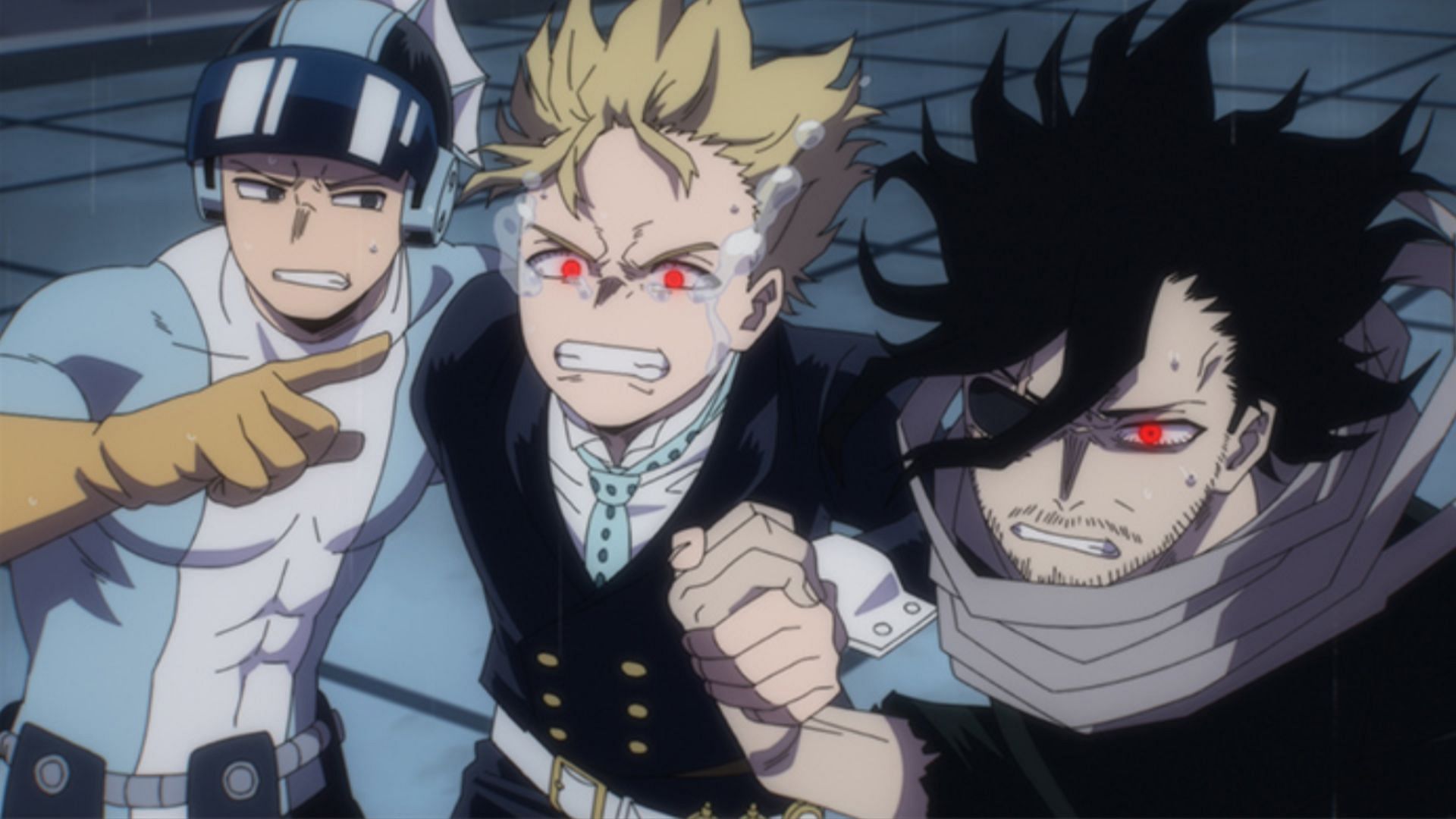 Manual, Monoma, and Aizawa as seen in My Hero Academia season 7 episode 13 preview (Image via BONES)