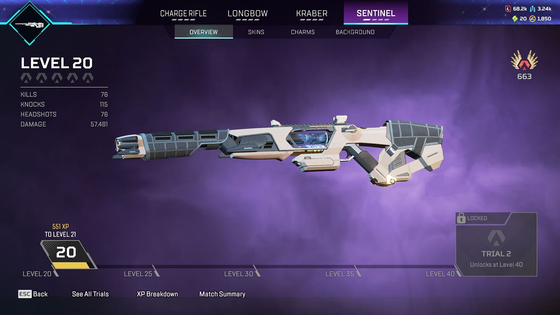 Sentinel in Apex Legends (Image via EA)