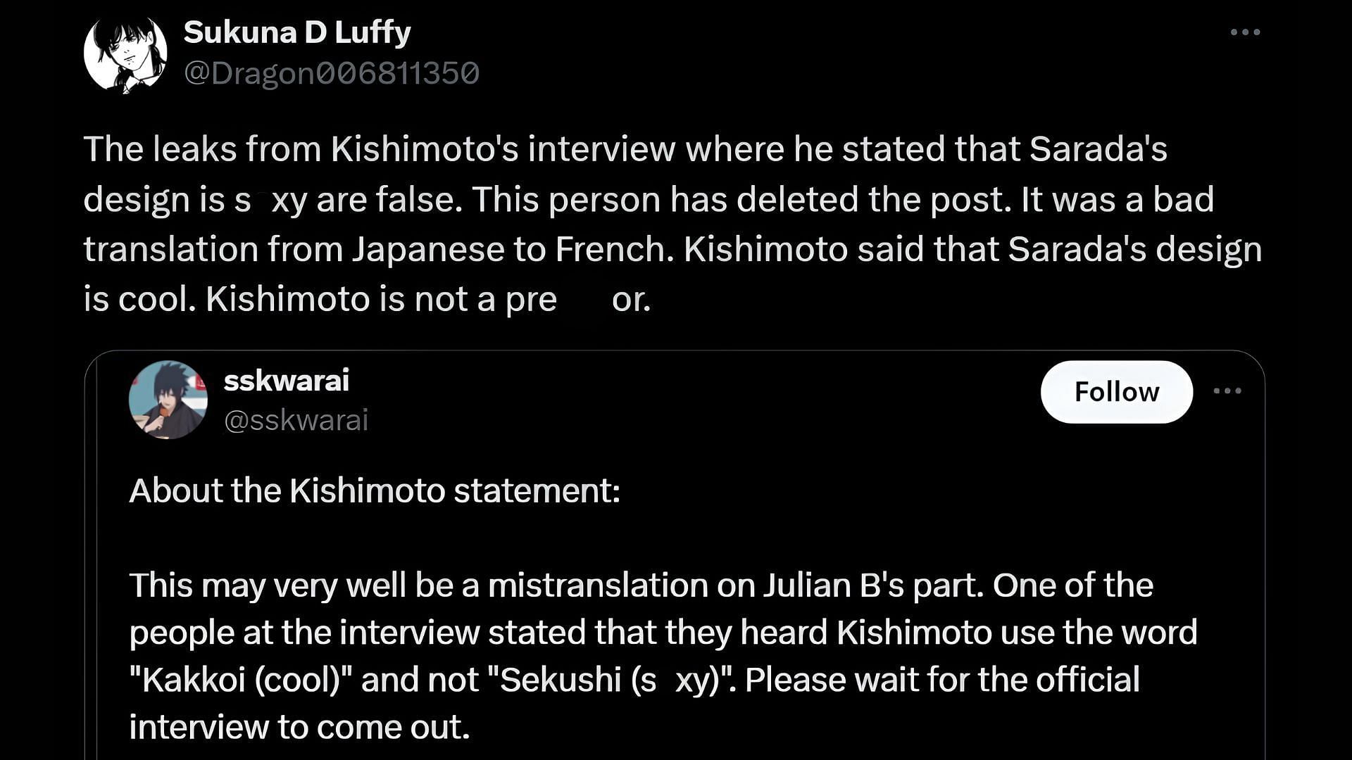 Manga fans claiming the translation was incorrect (Image via X/Sportskeeda)