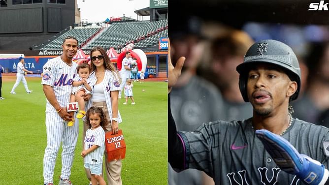 In Photos: Mets shortstop Francisco Lindor visits P.S 54Q school with his daughters, donates back-to-school necessities