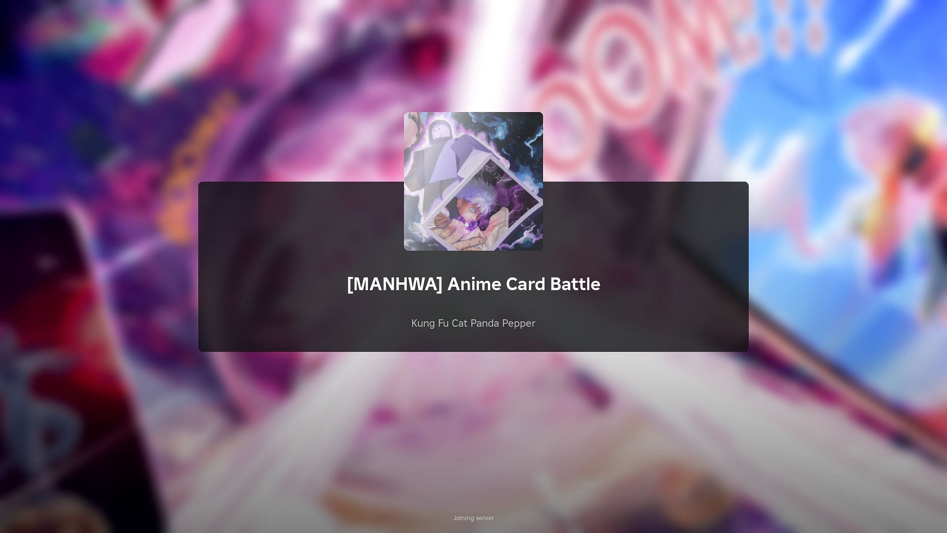 Roblox Anime Card Battle