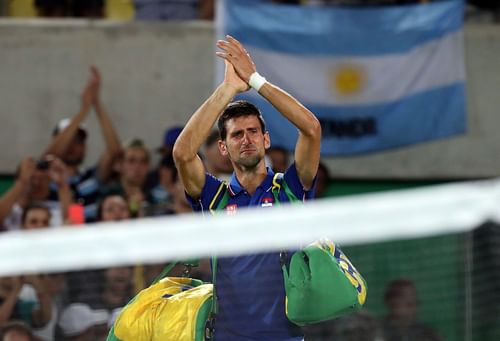 Novak Djokovic pictured at the 2016 Rio Olympics (Source: Getty)