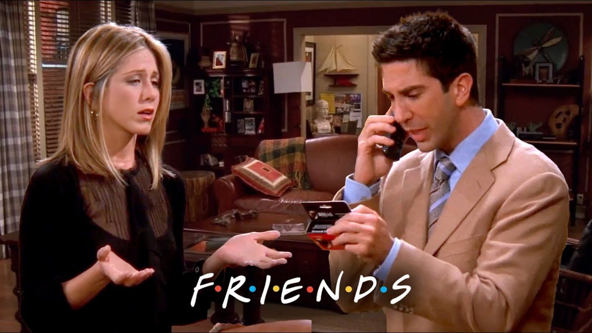 Ross Yells After Rachel Tells Him She&#039;s Pregnant (Image via YouTube/@Friends)