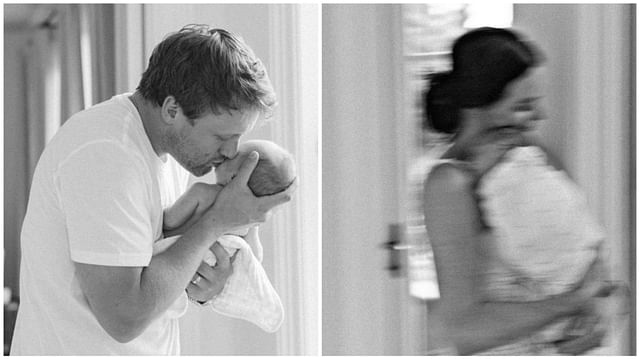 Morgan Rielly and Olympian wife Tedsa celebrate birth of their son