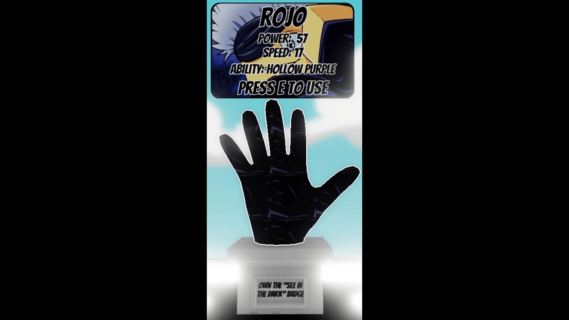 The Rojo Glove stand in Slap Battles (Image via Roblox)