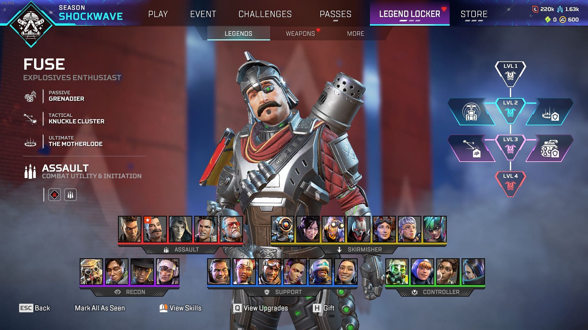 All Fuse abilities and perks in Apex Legends (Image via EA)