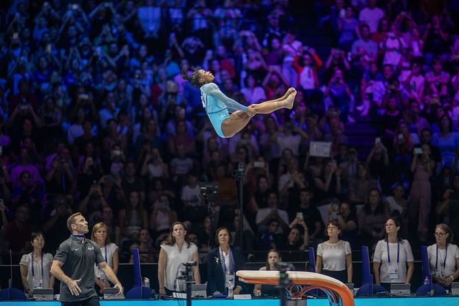 “Not having to think about doing a yurchenko double pike is a blessing”- Simone Biles weighs in on concluding her Paris Olympic campaign