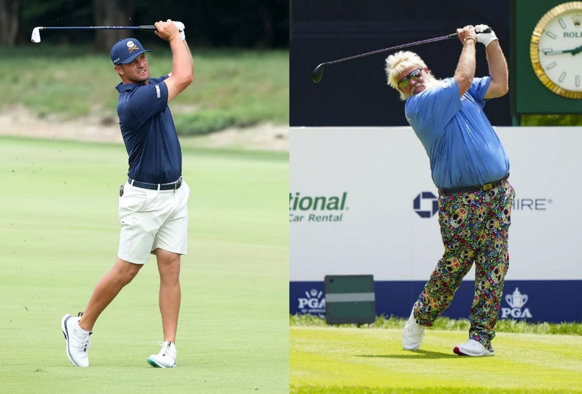 Bryson DeChambeau and John Daly (Image via Getty).