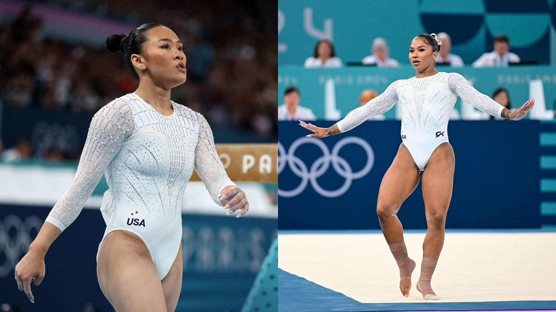 Suni Lee and Jordan Chiles (Images: All via Getty)