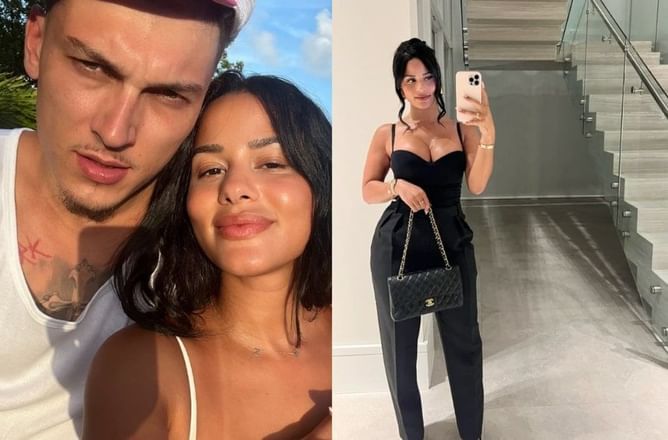 Tyler Herro's girlfriend Katya comments on IG post about sleeping before a flight